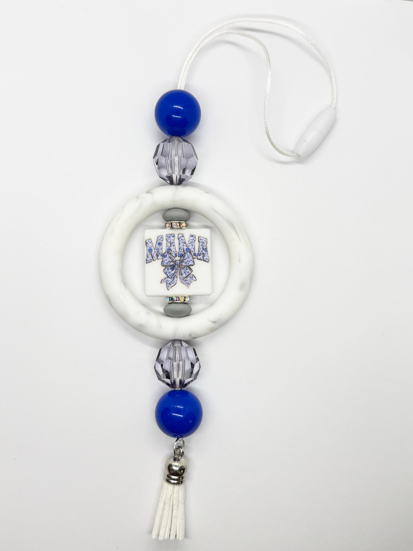 Mama Floral Bow - CAR CHARM {for Rearview Mirror}