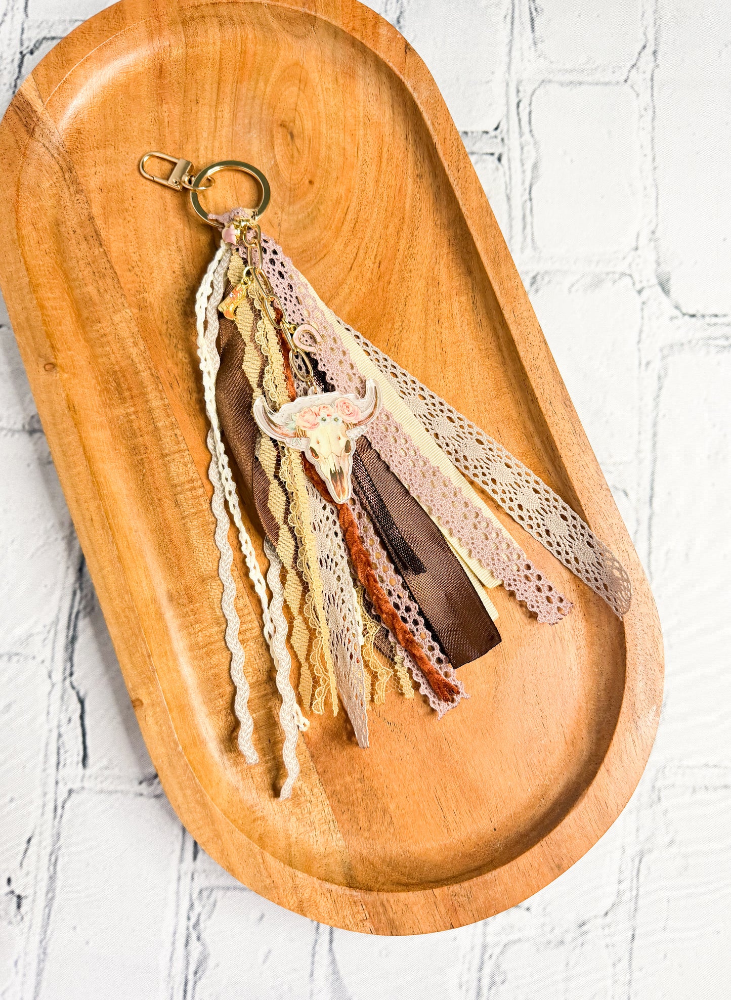 The Rustic Ribbon - BAG CHARM