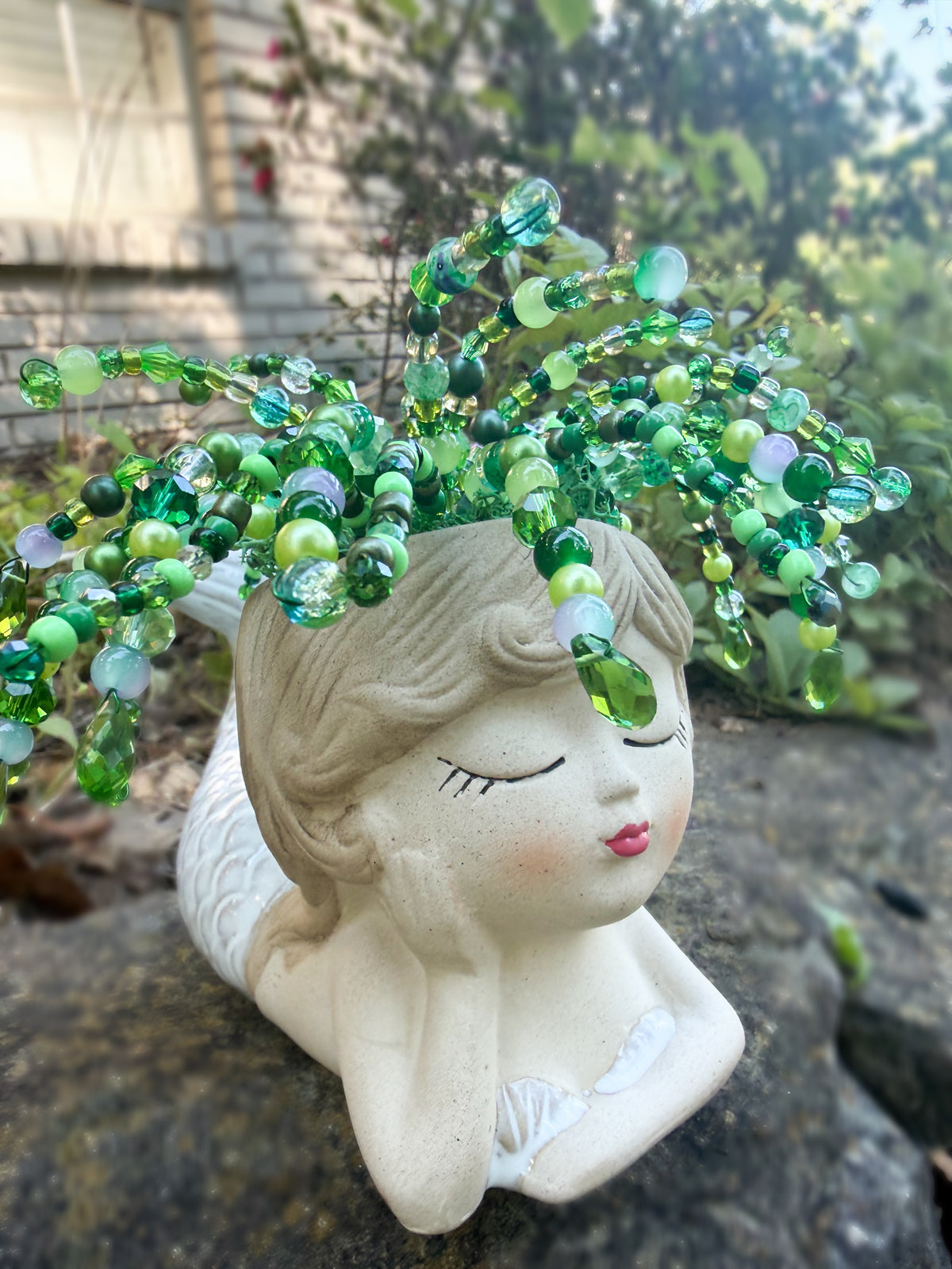 Mermaid - Beaded Plant