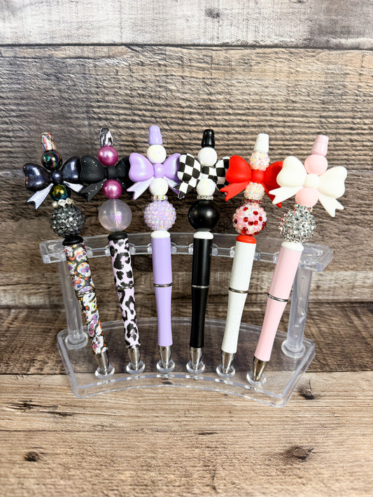 Beaded Pens - Coquette Bow