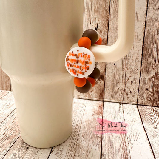 Cup Charm/Luggage Tag - FALL - Bonfires Pumpkins Sweaters Lattes